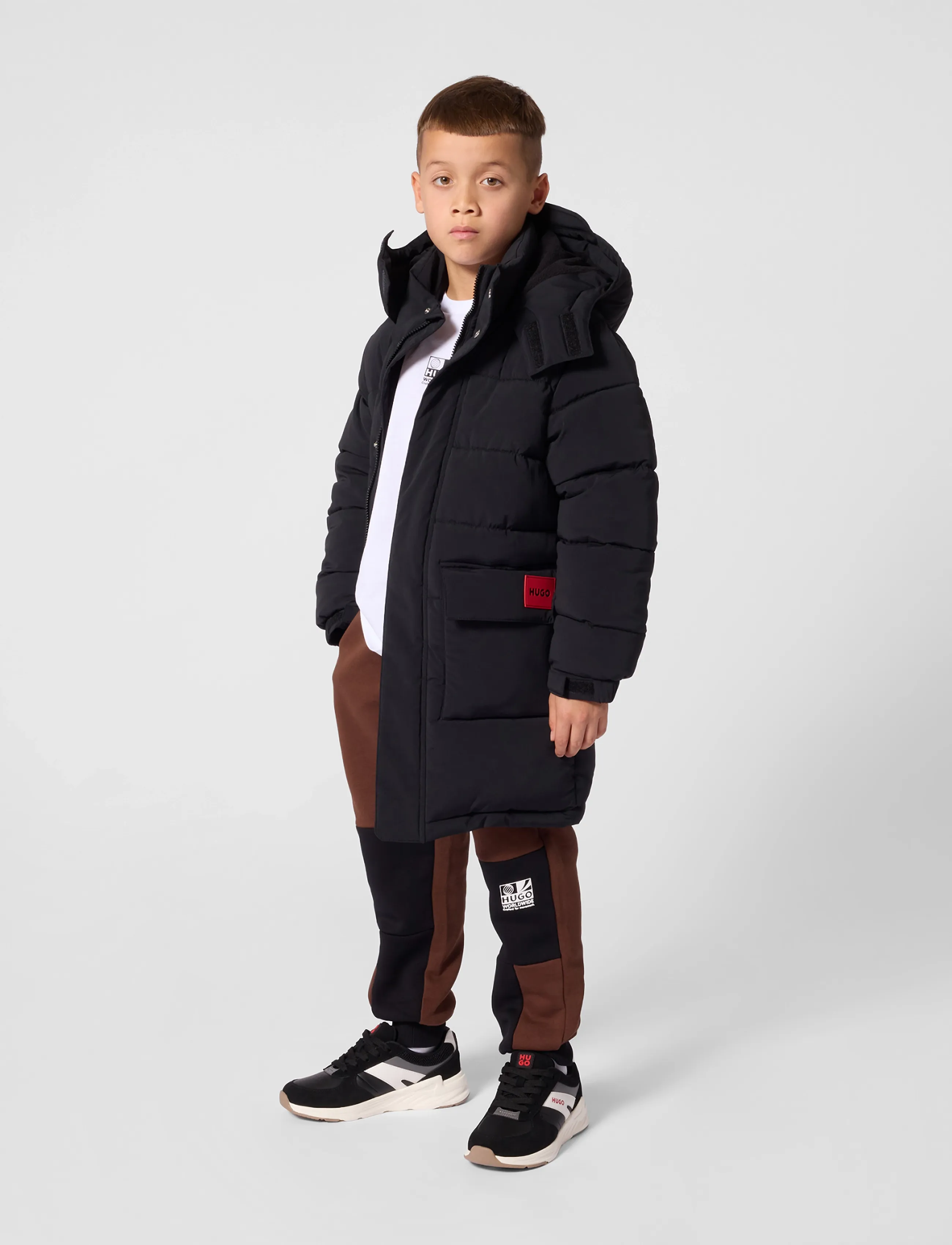 Hugo Kids - PUFFER JACKET - daunen- und steppjacken - black - 3