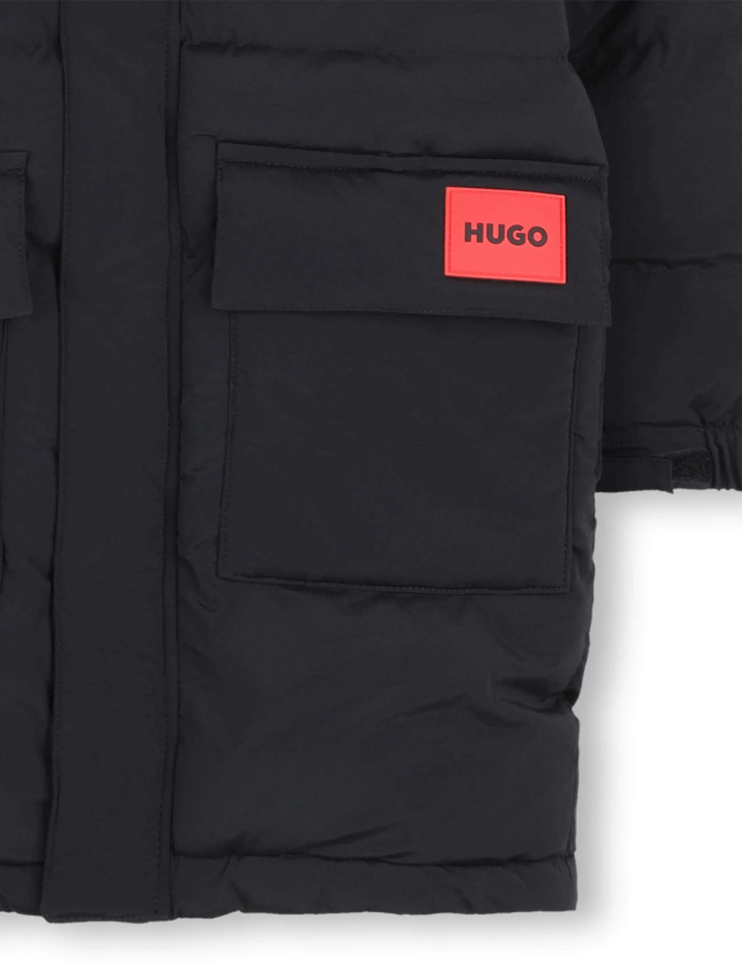 Hugo Kids - PUFFER JACKET - daunen- und steppjacken - black - 4
