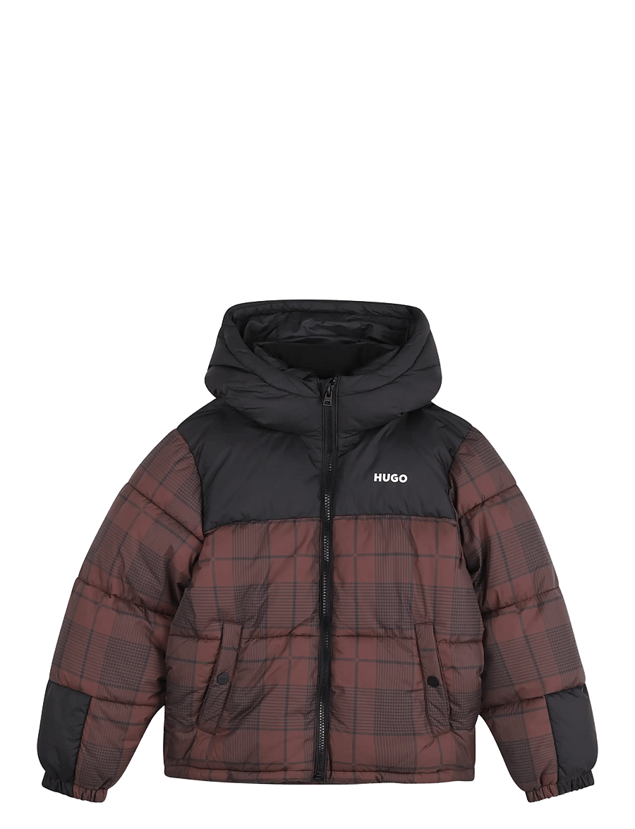 Hugo Kids - PUFFER JACKET - daunen- und steppjacken - chicory coffee - 0