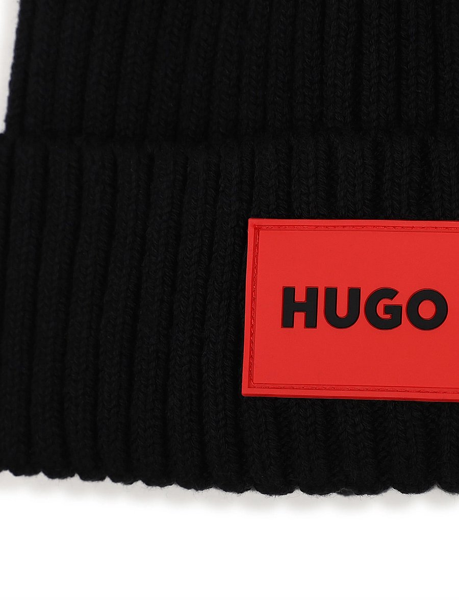 Hugo Kids - PULL ON HAT - wintermützen - black - 2