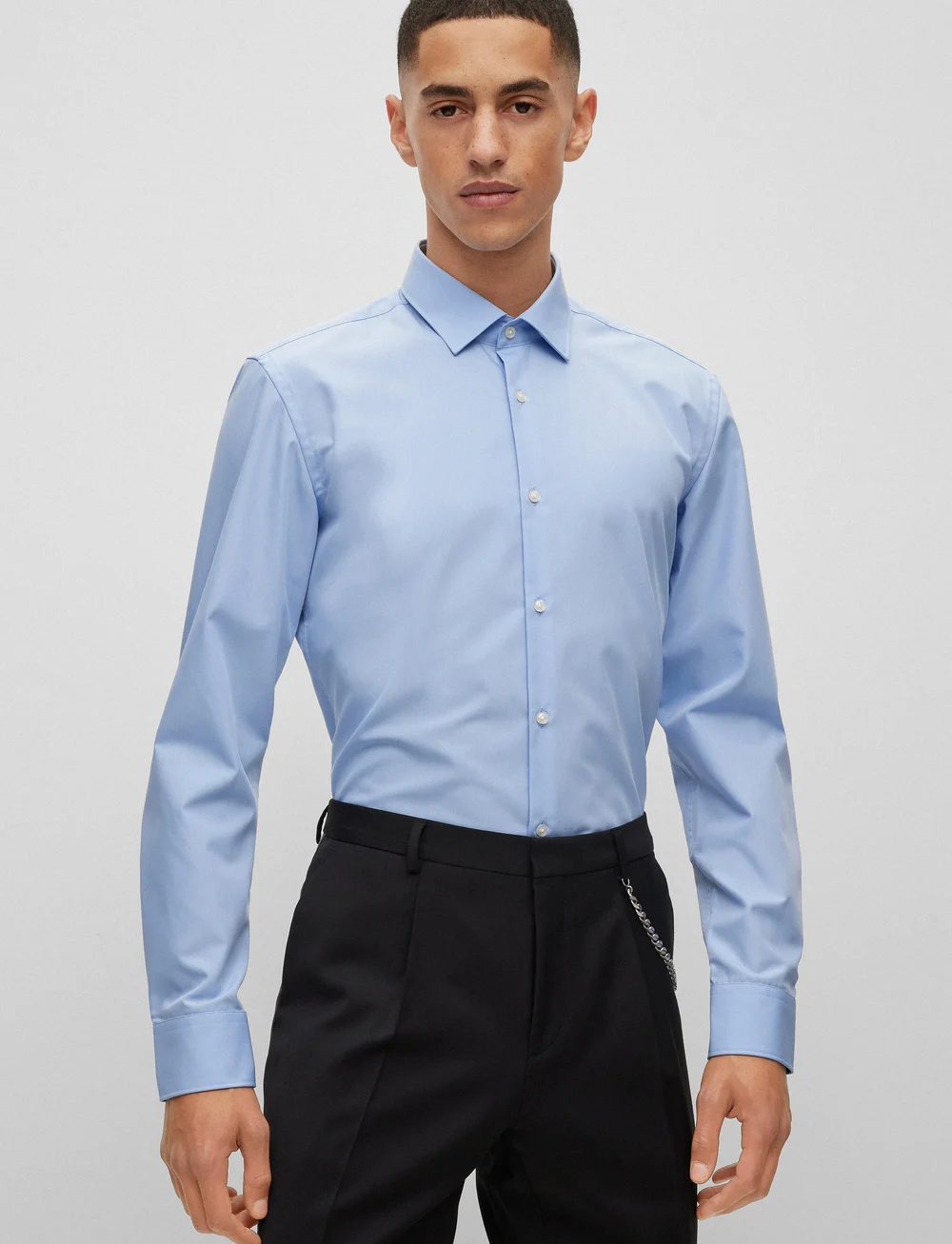 HUGO - Kenno - basic skjortor - light/pastel blue - 0