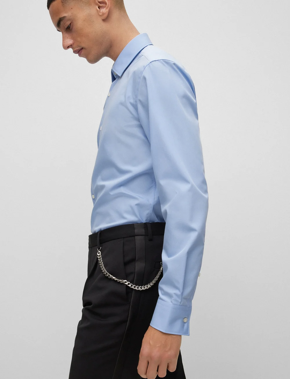 HUGO - Kenno - basic skjortor - light/pastel blue - 4