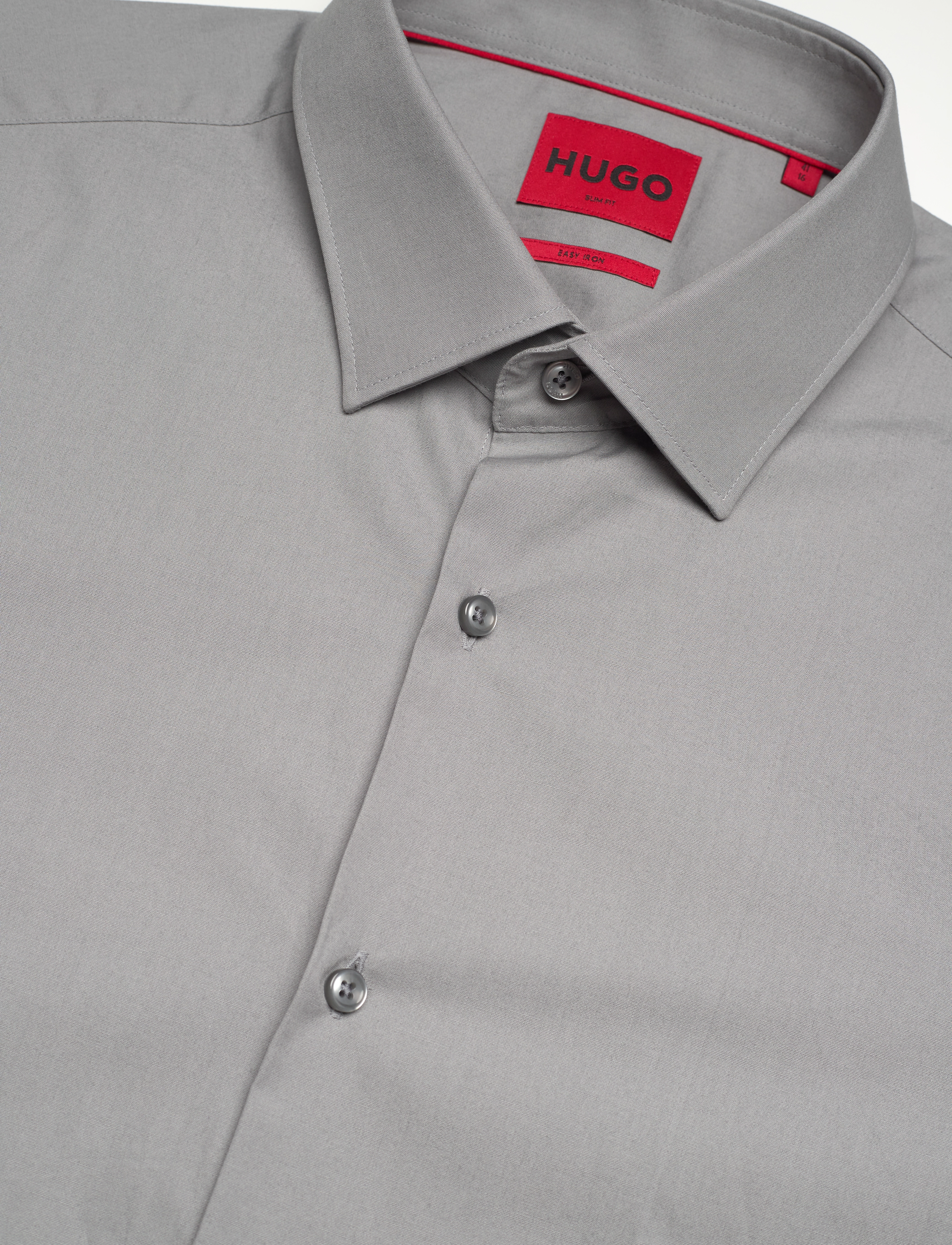 HUGO - Kenno - basic shirts - medium grey - 3