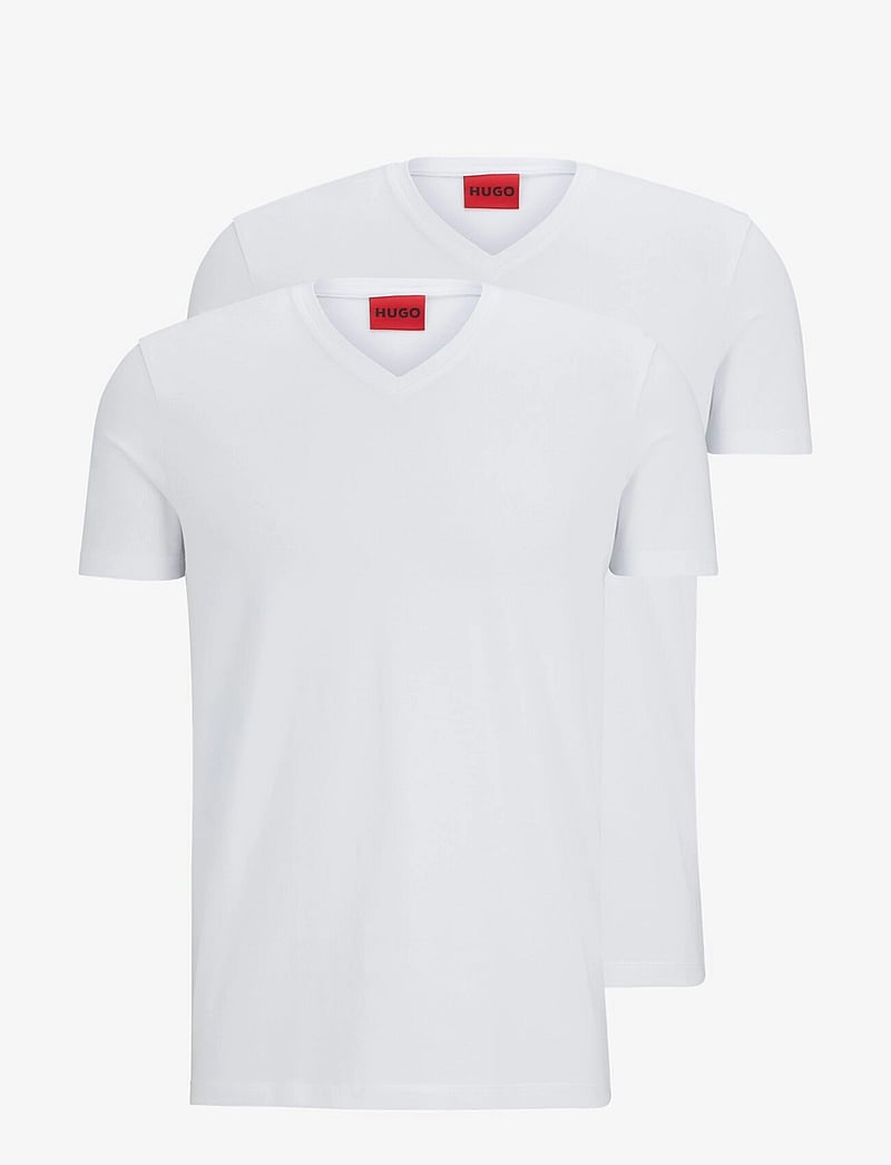 HUGO - HUGO-V - t-shirts mit v-ausschnitt - white - 1