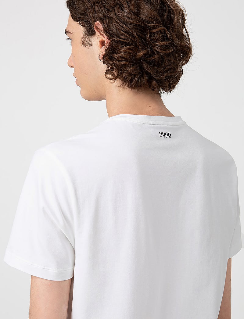 HUGO - HUGO-V - t-shirts mit v-ausschnitt - white - 4