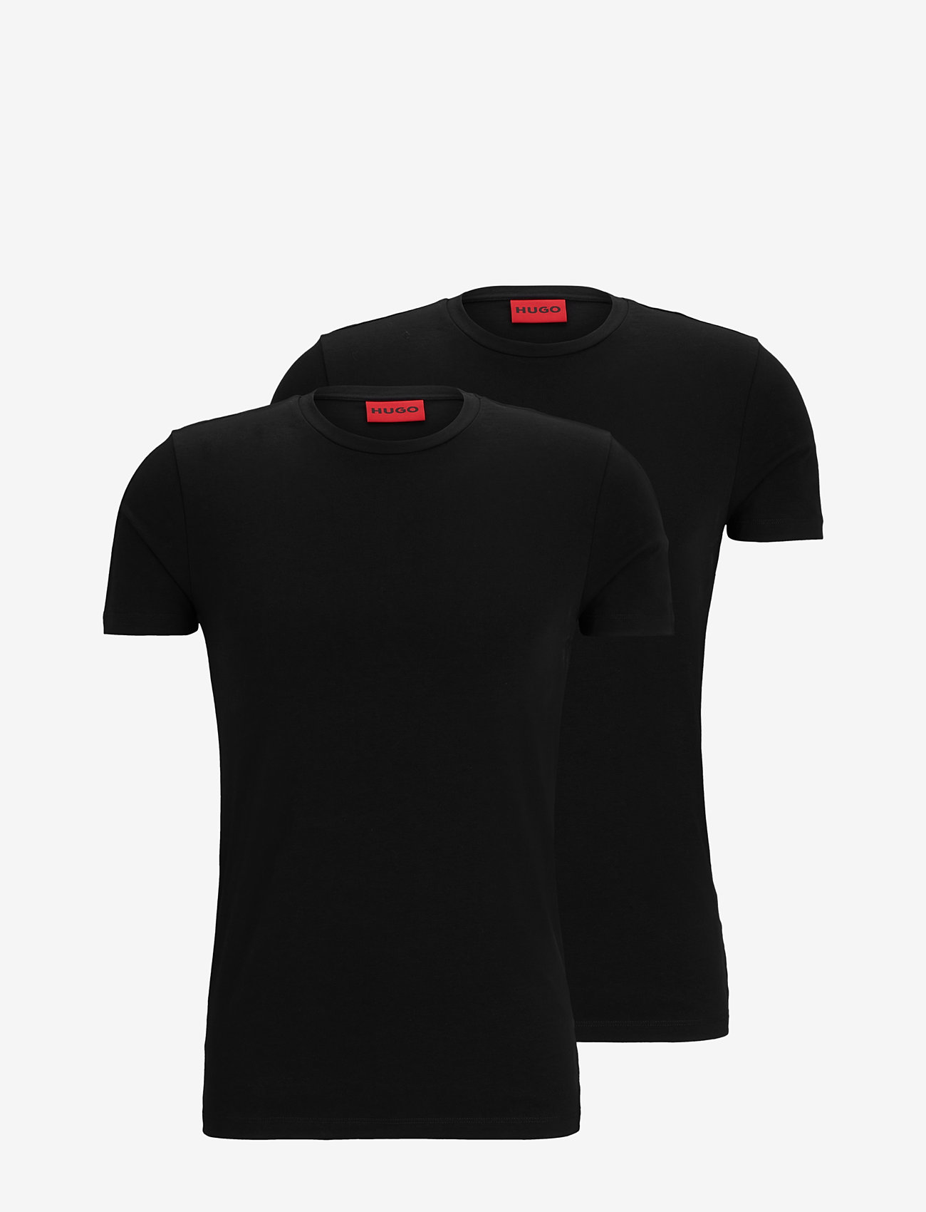 HUGO - HUGO-Round - basic t-shirts - black - 0