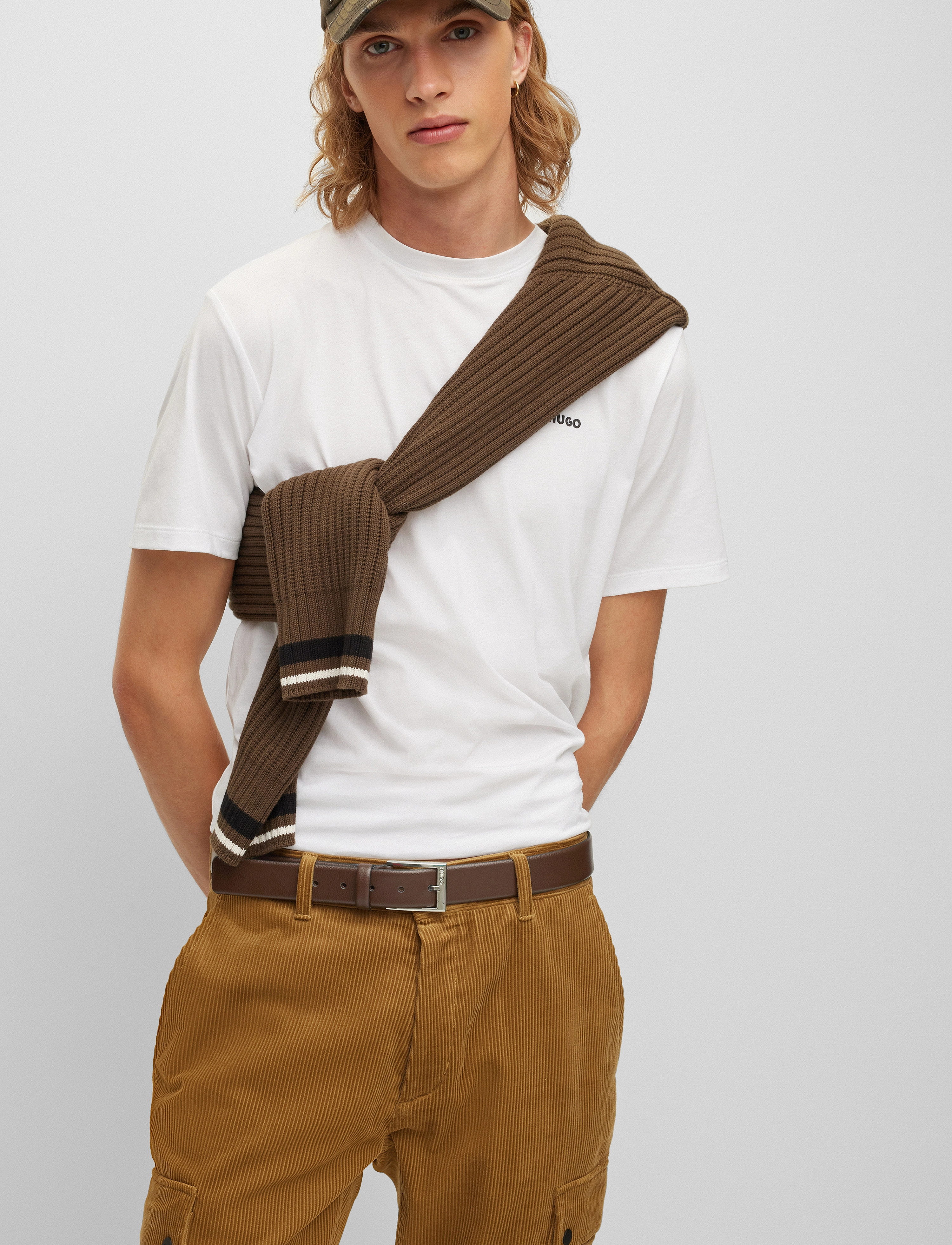 HUGO Gellot_Sz35, 80, Brown, Bælter > Klassiske Bælter, Herre