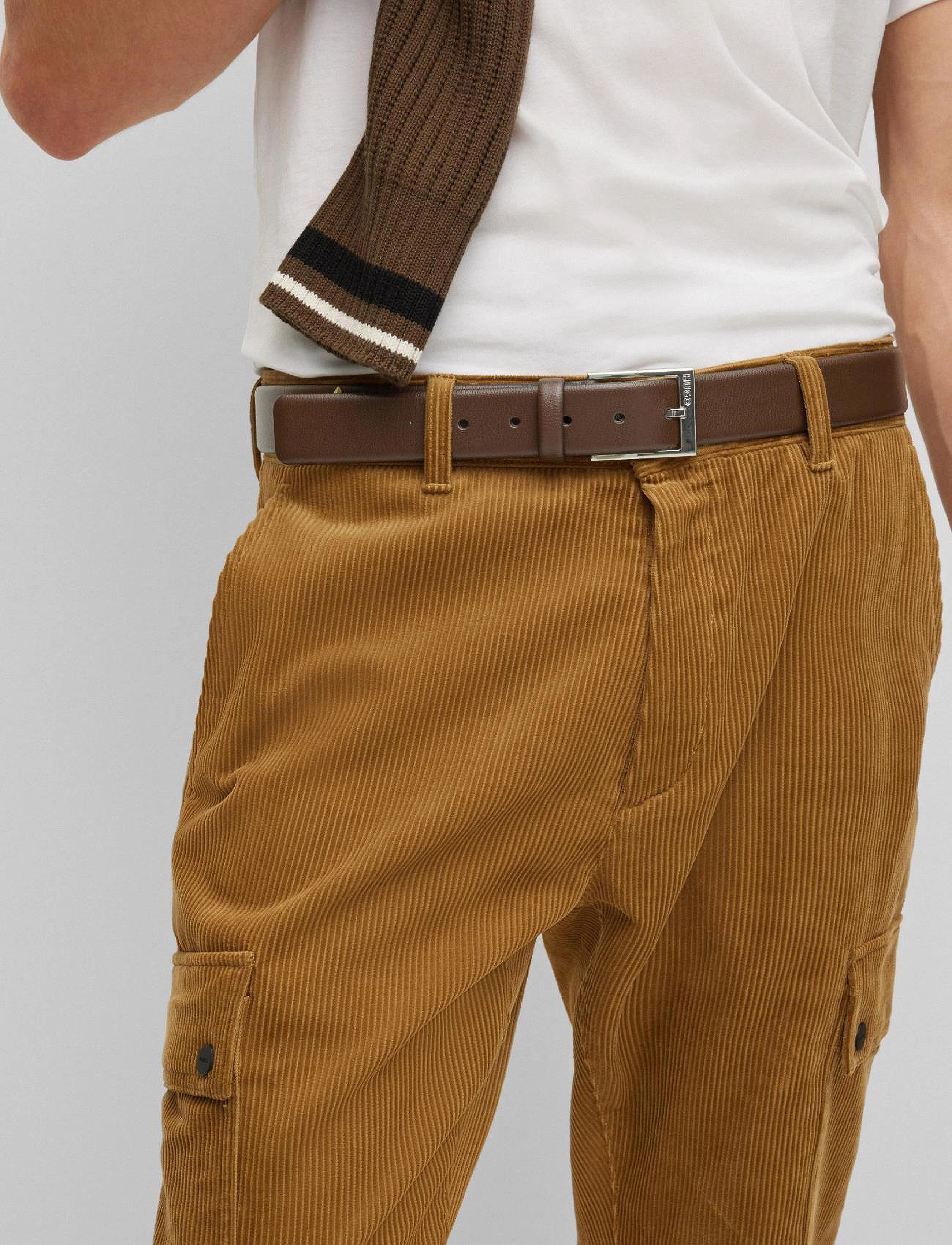 HUGO - Gellot_Sz35 - klassikalised vööd - dark brown - 4