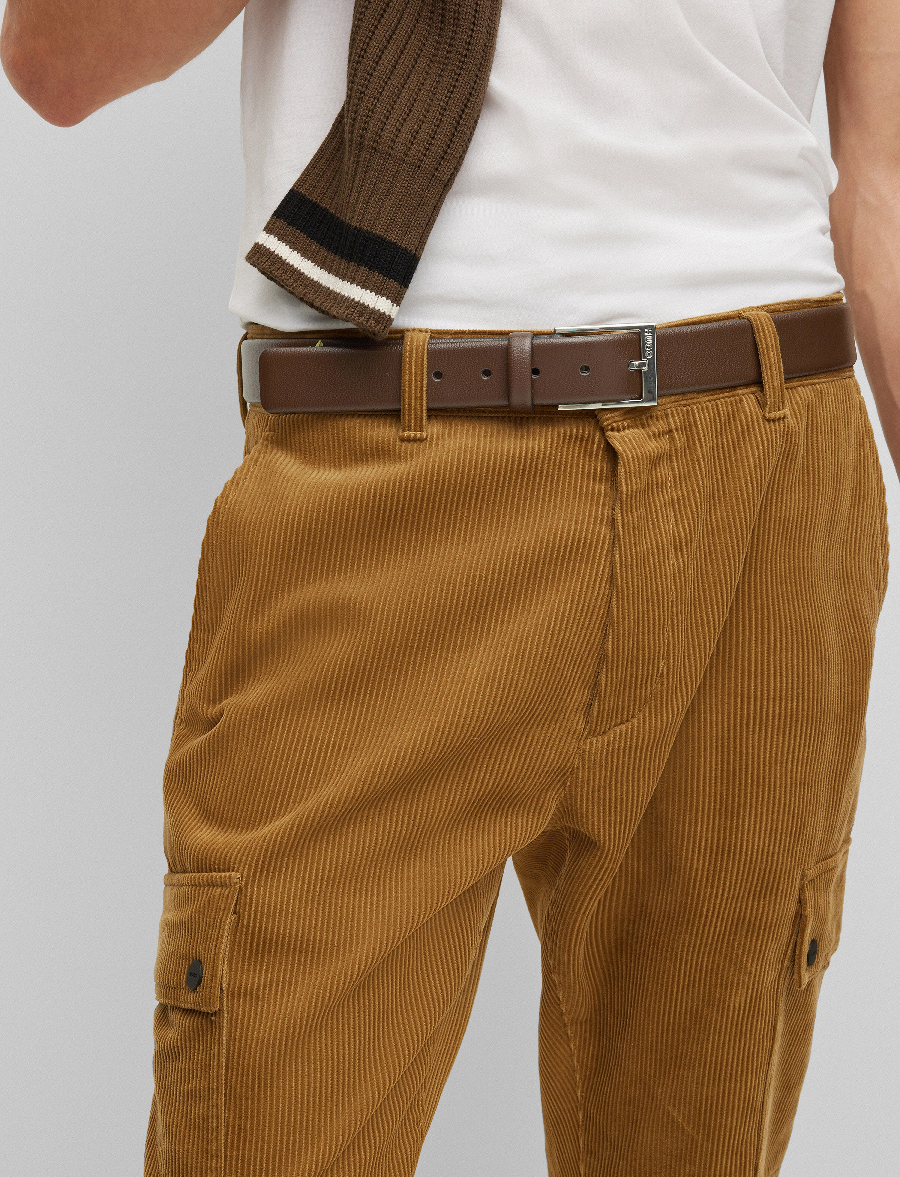 HUGO - Gellot_Sz35 - klassikalised vööd - dark brown - 5