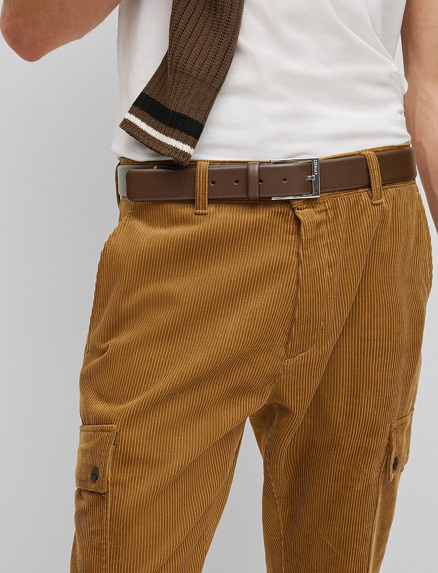 HUGO - Gellot_Sz35 - klassische gürtel - dark brown - 5