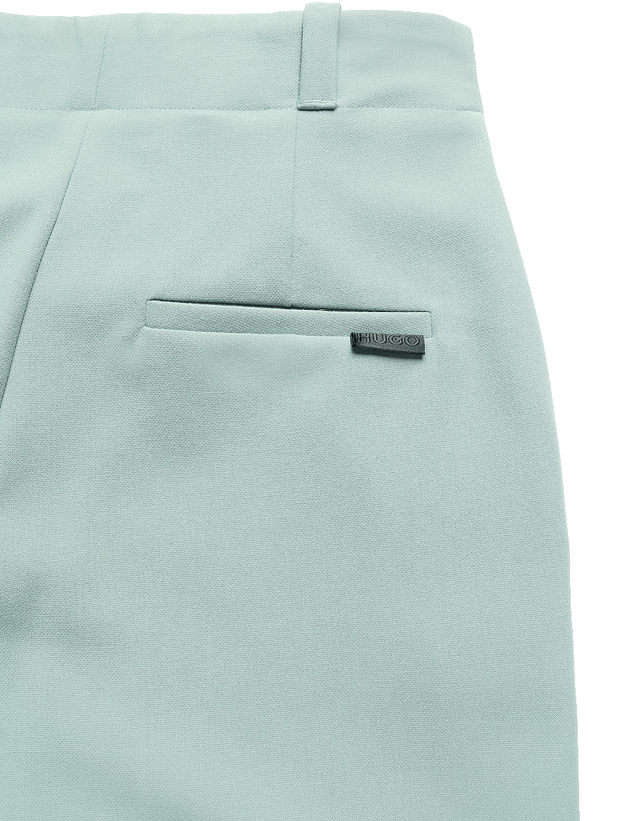 HUGO - Hulana - hosen mit weitem bein - open green - 4