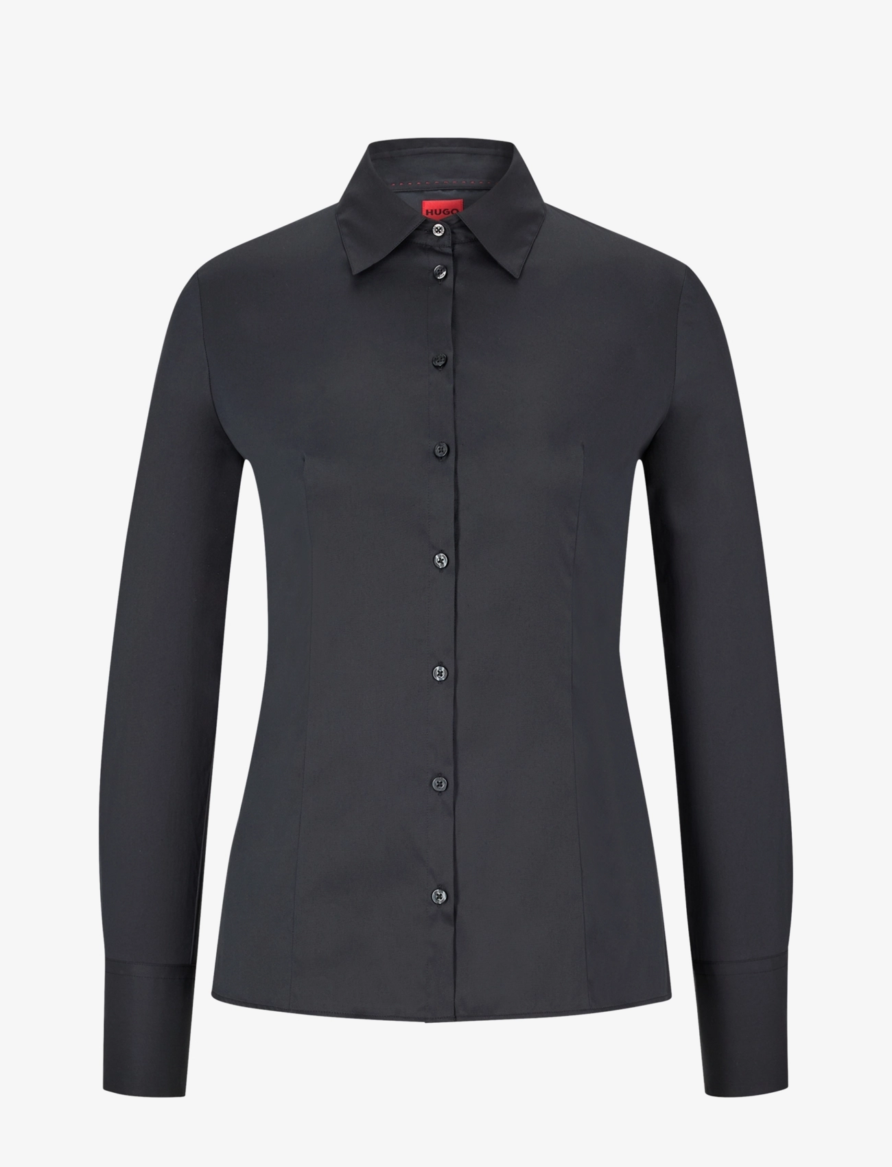 HUGO The Fitted Shirt Schwarz - 42 - Damen