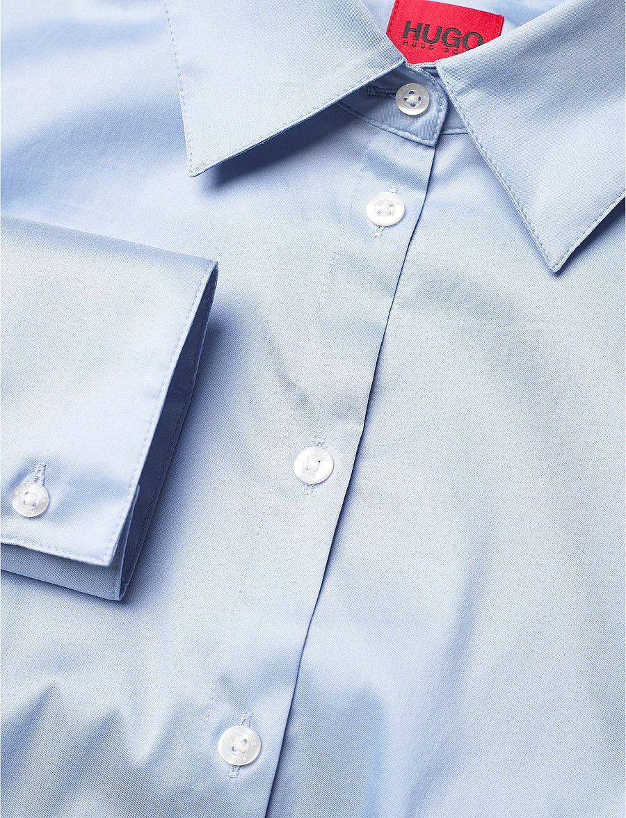 HUGO - The Fitted Shirt - pikkade varrukatega särgid - light/pastel blue - 2