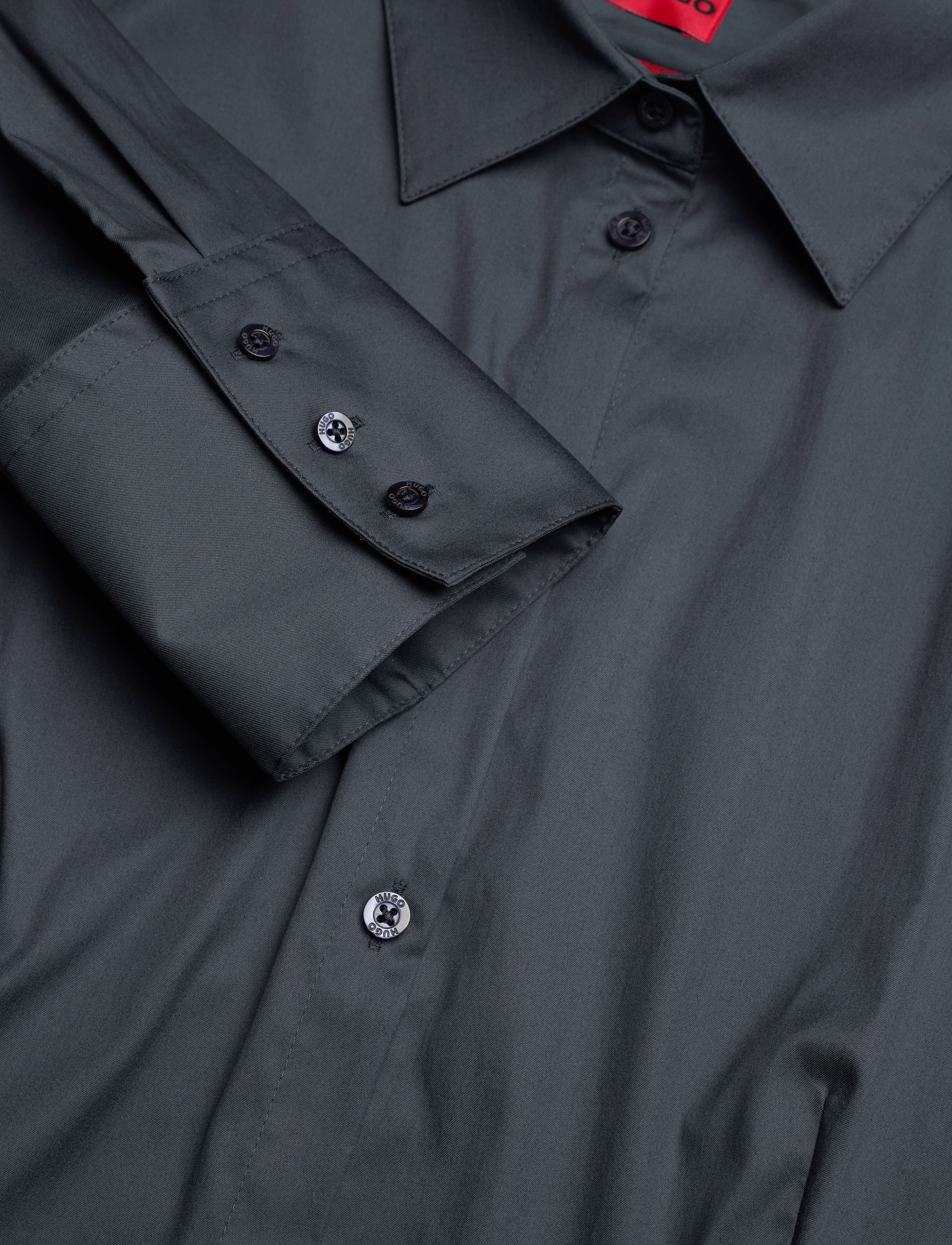 HUGO - The Fitted Shirt - pikkade varrukatega särgid - open blue - 2