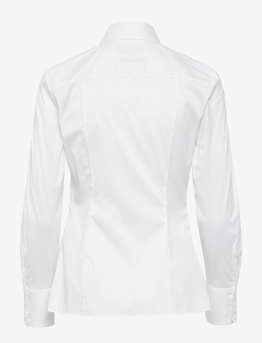 HUGO - The Fitted Shirt - langærmede skjorter - white - 2