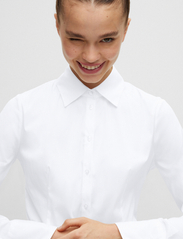 HUGO - The Fitted Shirt - pitkähihaiset kauluspaidat - white - 6