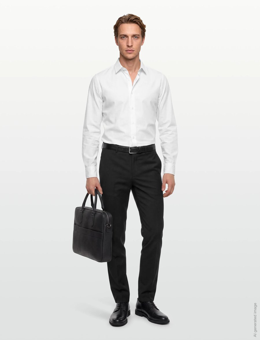 HUGO - HestenM204X - kostymbyxor - black - 0