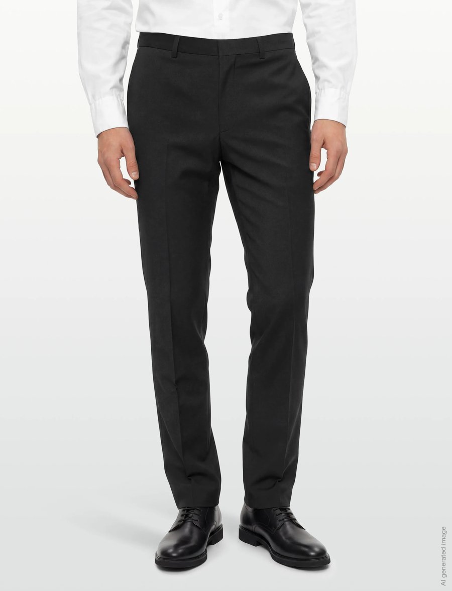 HUGO - HestenM204X - kostymbyxor - black - 3
