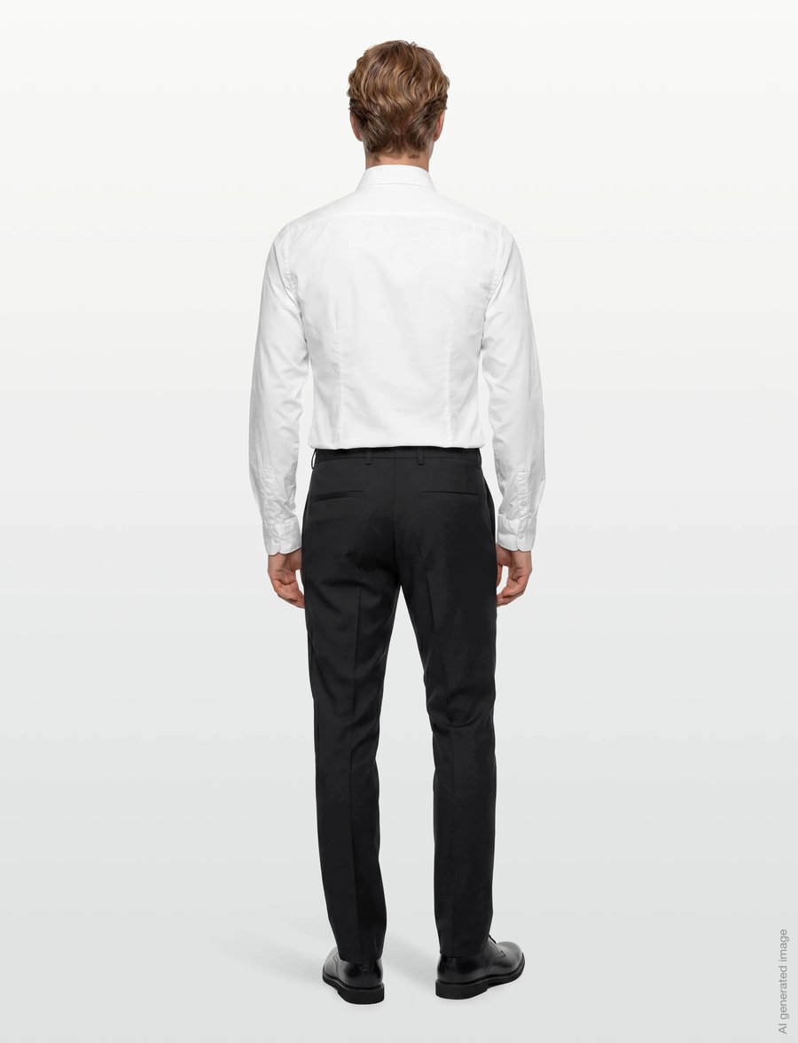 HUGO - HestenM204X - kostymbyxor - black - 4