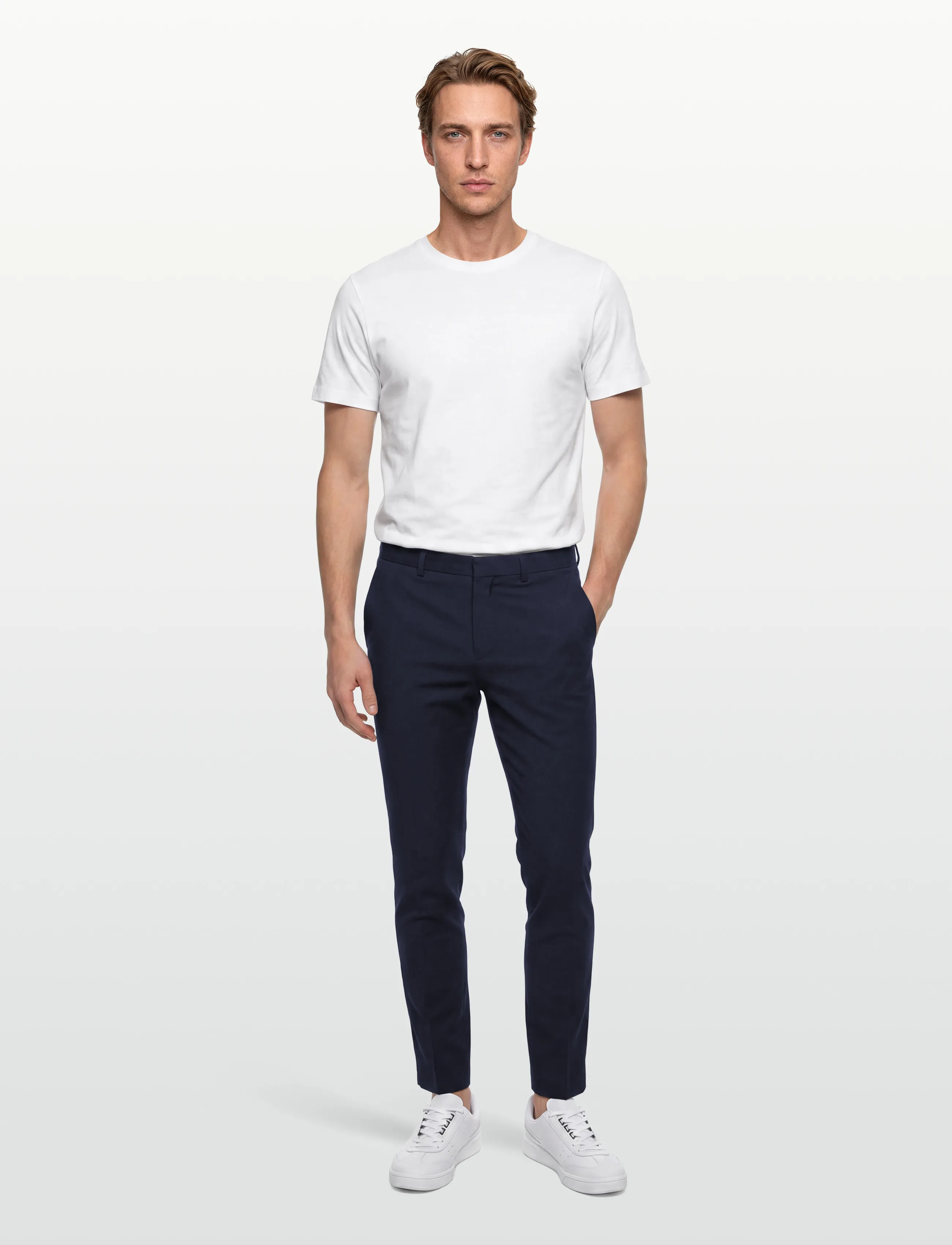 HUGO Hestenm204X, 46, Navy, Bukser > Formelle Bukser, Herre