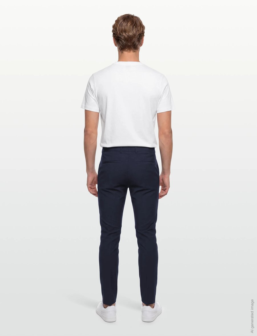 HUGO - HestenM204X - anzugshosen - dark blue - 4