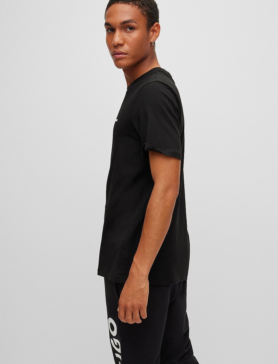 HUGO - Dero222 - lühikeste varrukatega t-särgid - black - 3