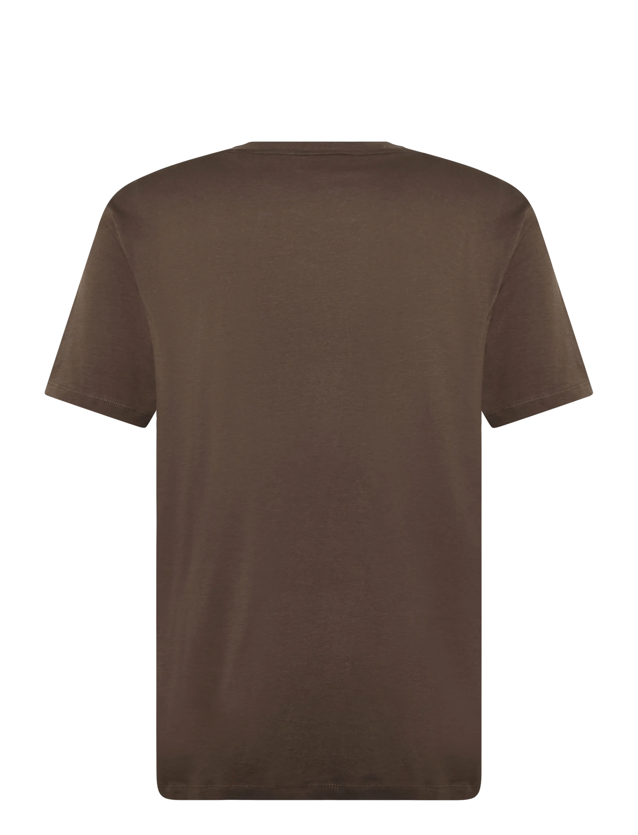 HUGO - Dero222 - kurzärmelige t-shirts - brown overflow - 1