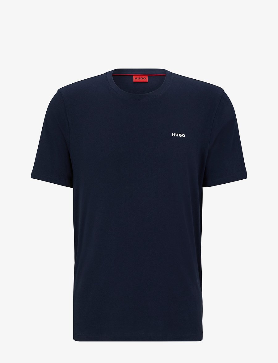 HUGO - Dero222 - kurzärmelige t-shirts - dark blue - 1