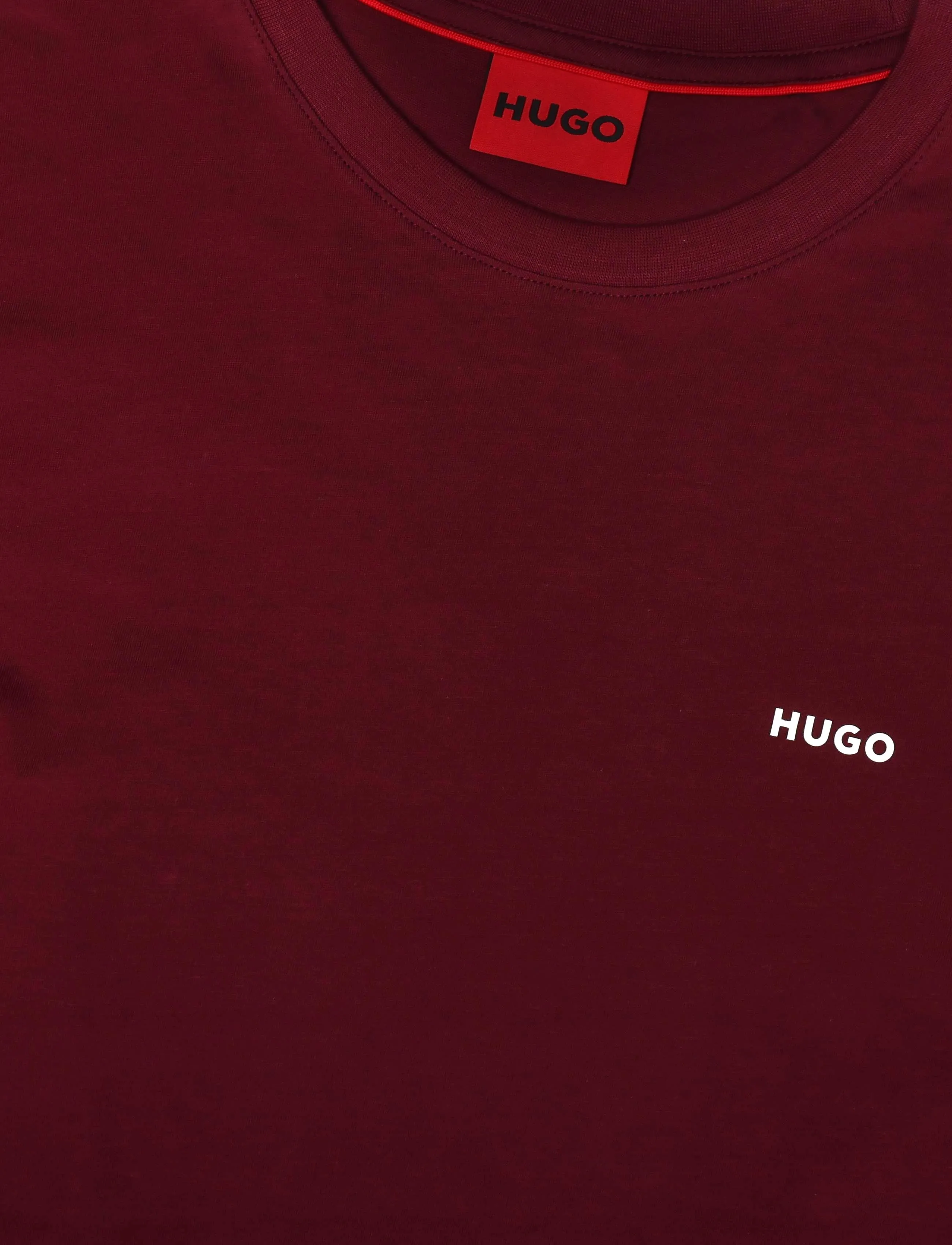 HUGO - Dero222 - kurzärmelige t-shirts - dark pink - 2