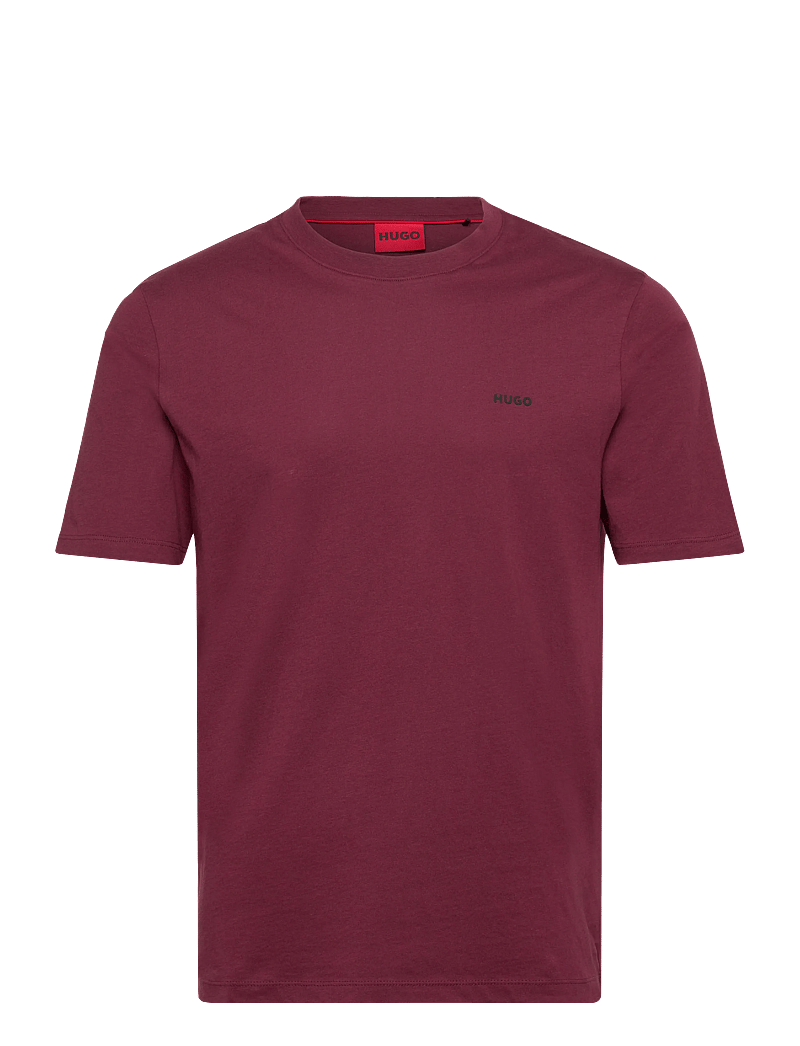 HUGO - Dero222 - lühikeste varrukatega t-särgid - dark red - 0