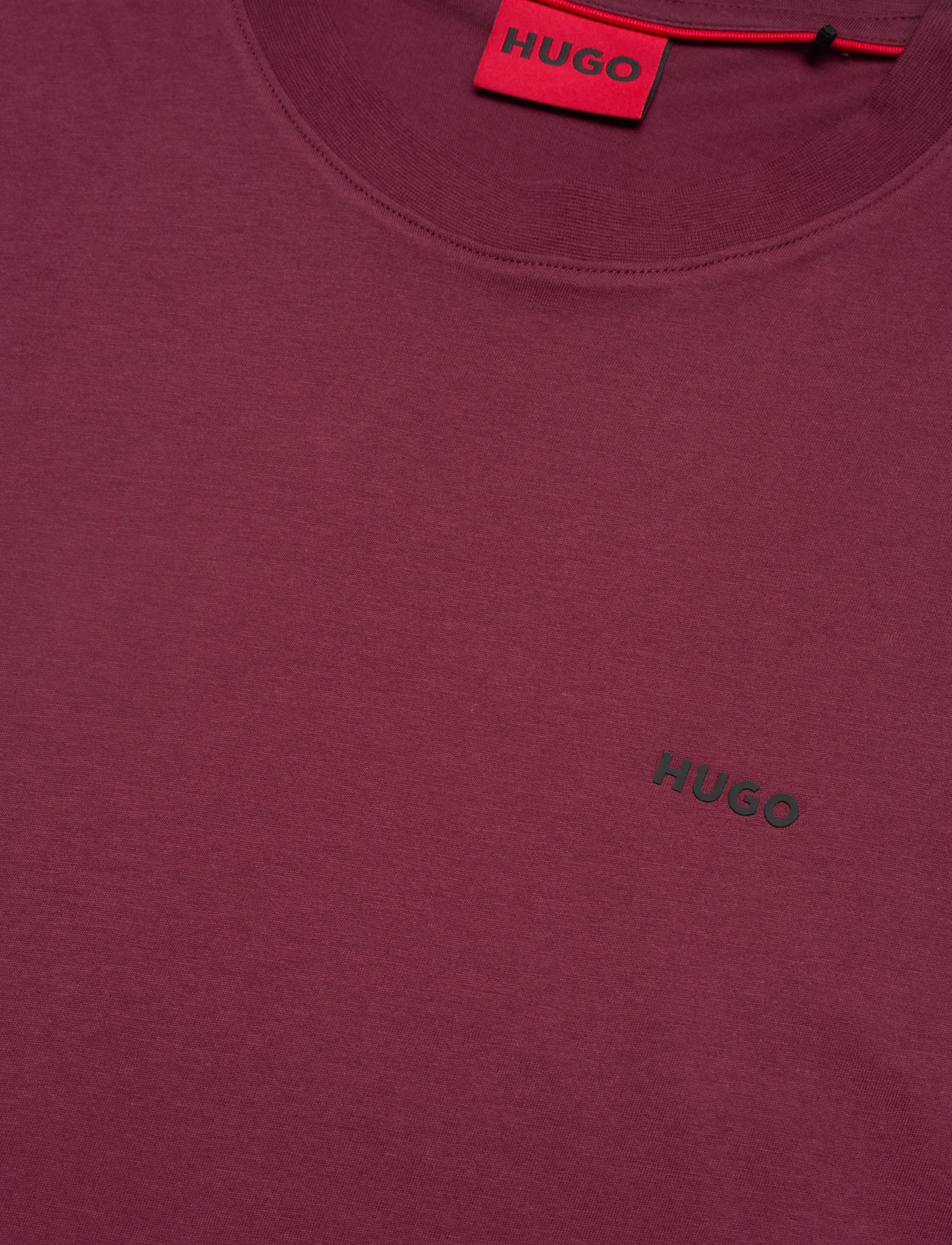 HUGO - Dero222 - kortärmade t-shirts - dark red - 2