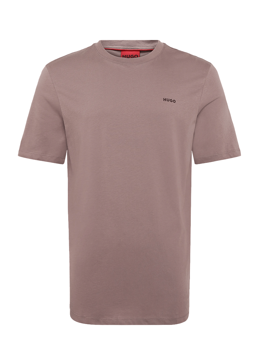 HUGO - Dero222 - short-sleeved t-shirts - light/pastel brown - 0