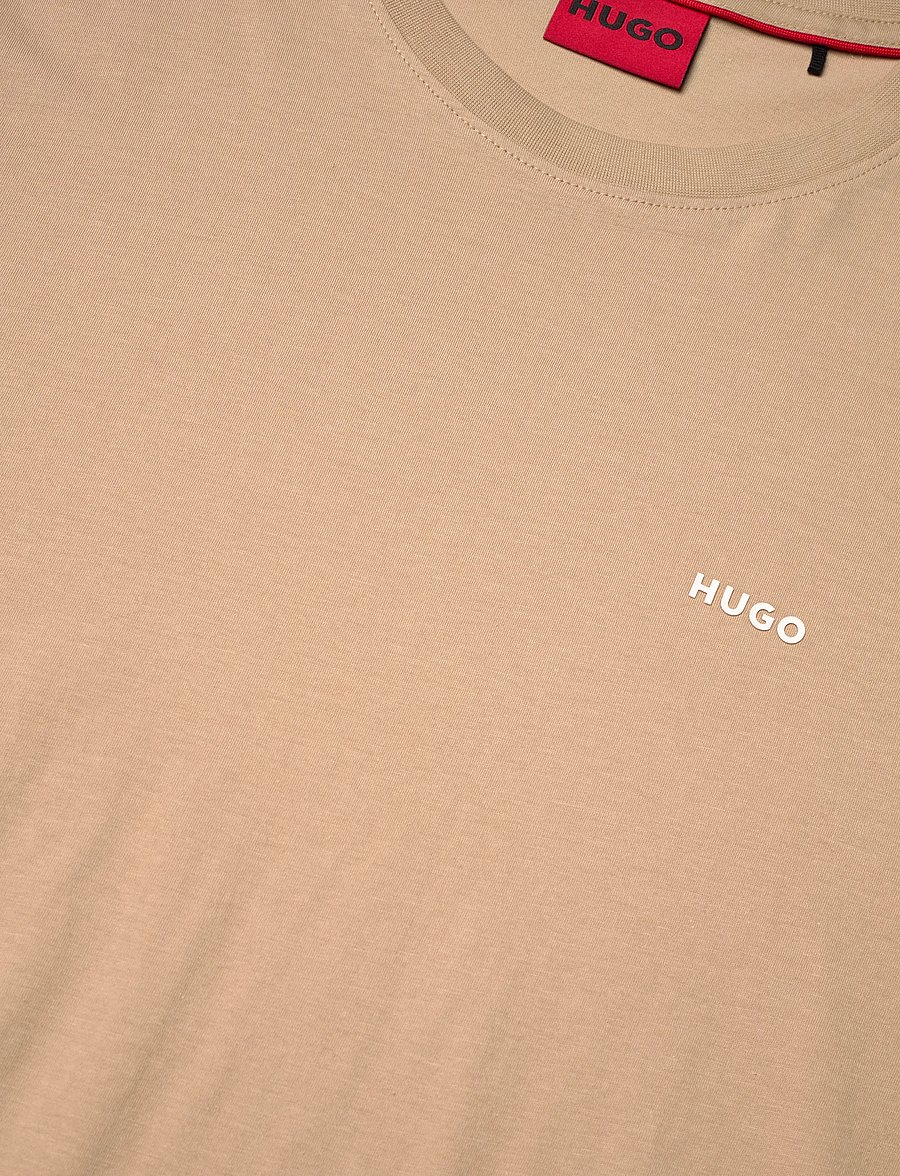 HUGO - Dero222 - kortærmede t-shirts - medium beige - 5