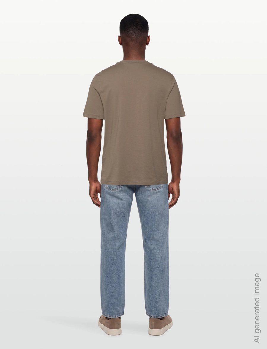 HUGO - Dero222 - kurzärmelige t-shirts - medium brown - 4