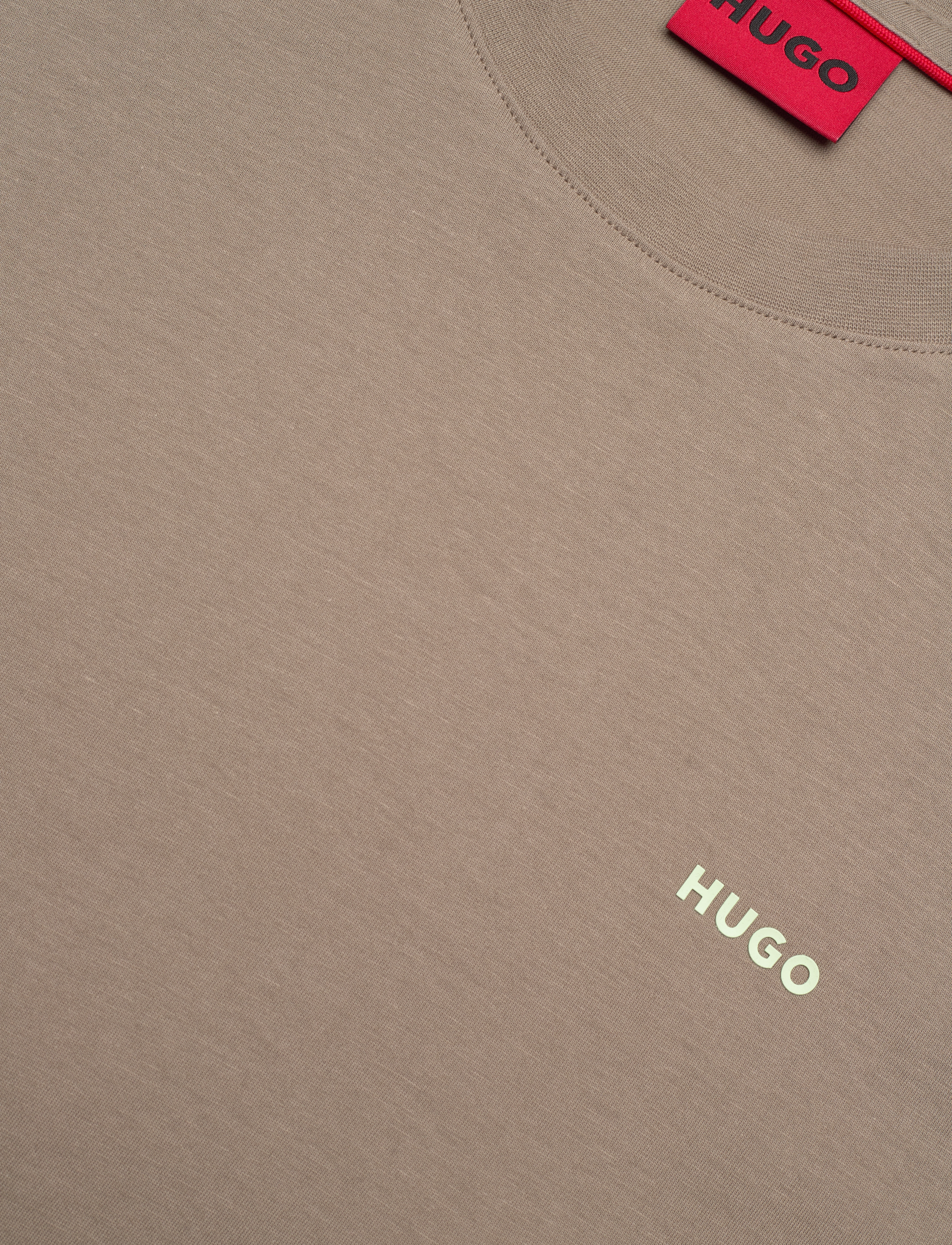 HUGO - Dero222 - lühikeste varrukatega t-särgid - medium brown - 2