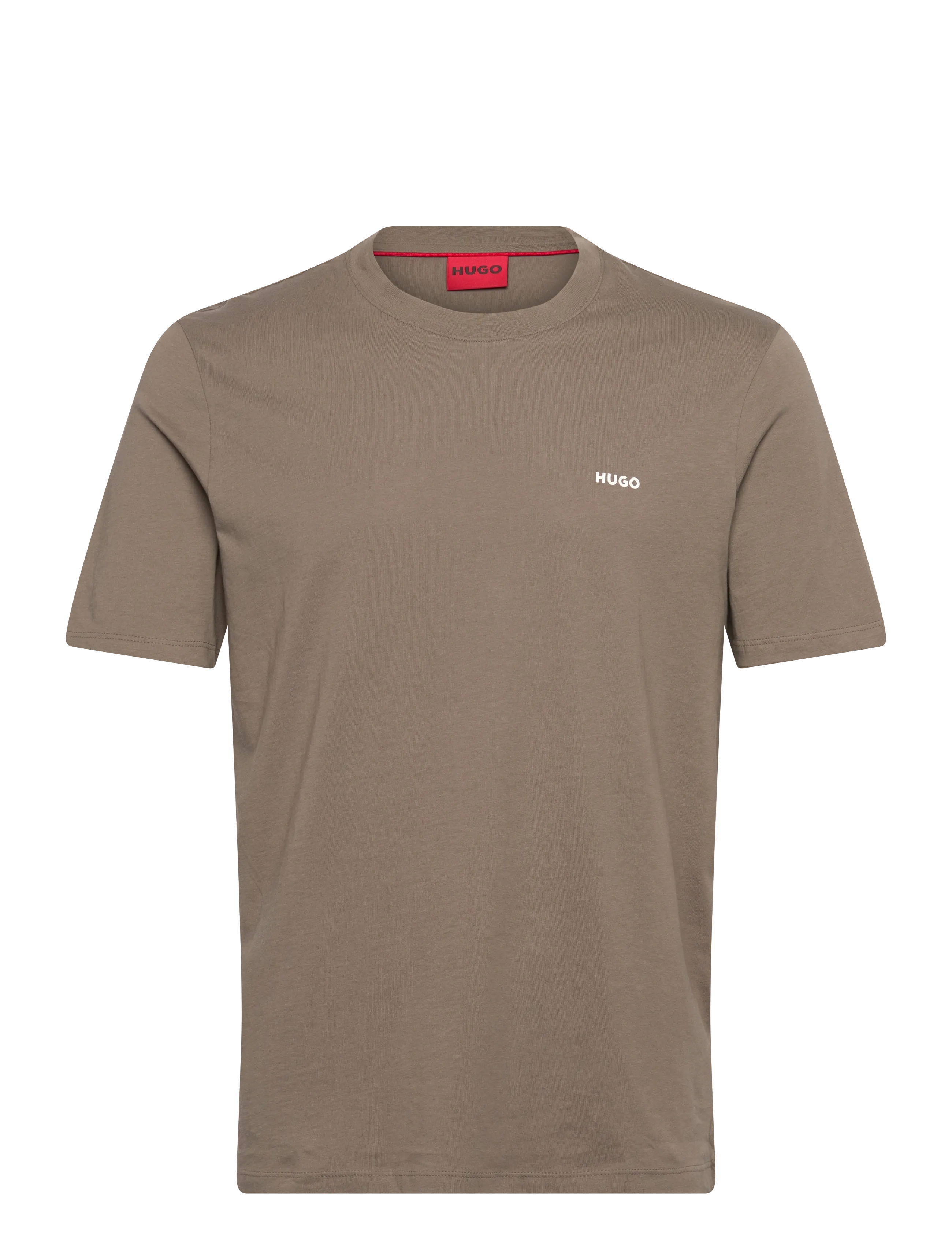 HUGO Dero222 - T-Shirts - MEDIUM GREY / beige