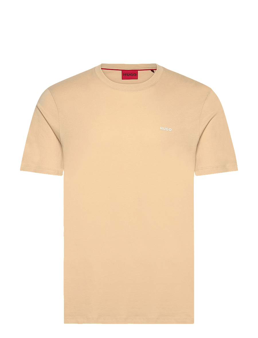 HUGO - Dero222 - short-sleeved t-shirts - open beige - 1