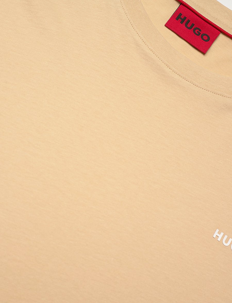 HUGO - Dero222 - short-sleeved t-shirts - open beige - 5