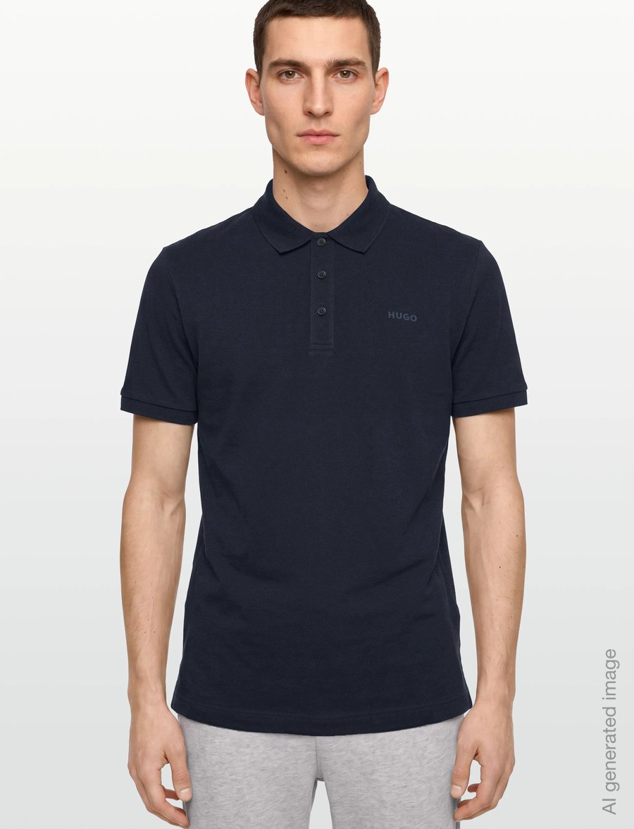 HUGO - Donos222 - kortærmede t-shirts - dark blue - 3