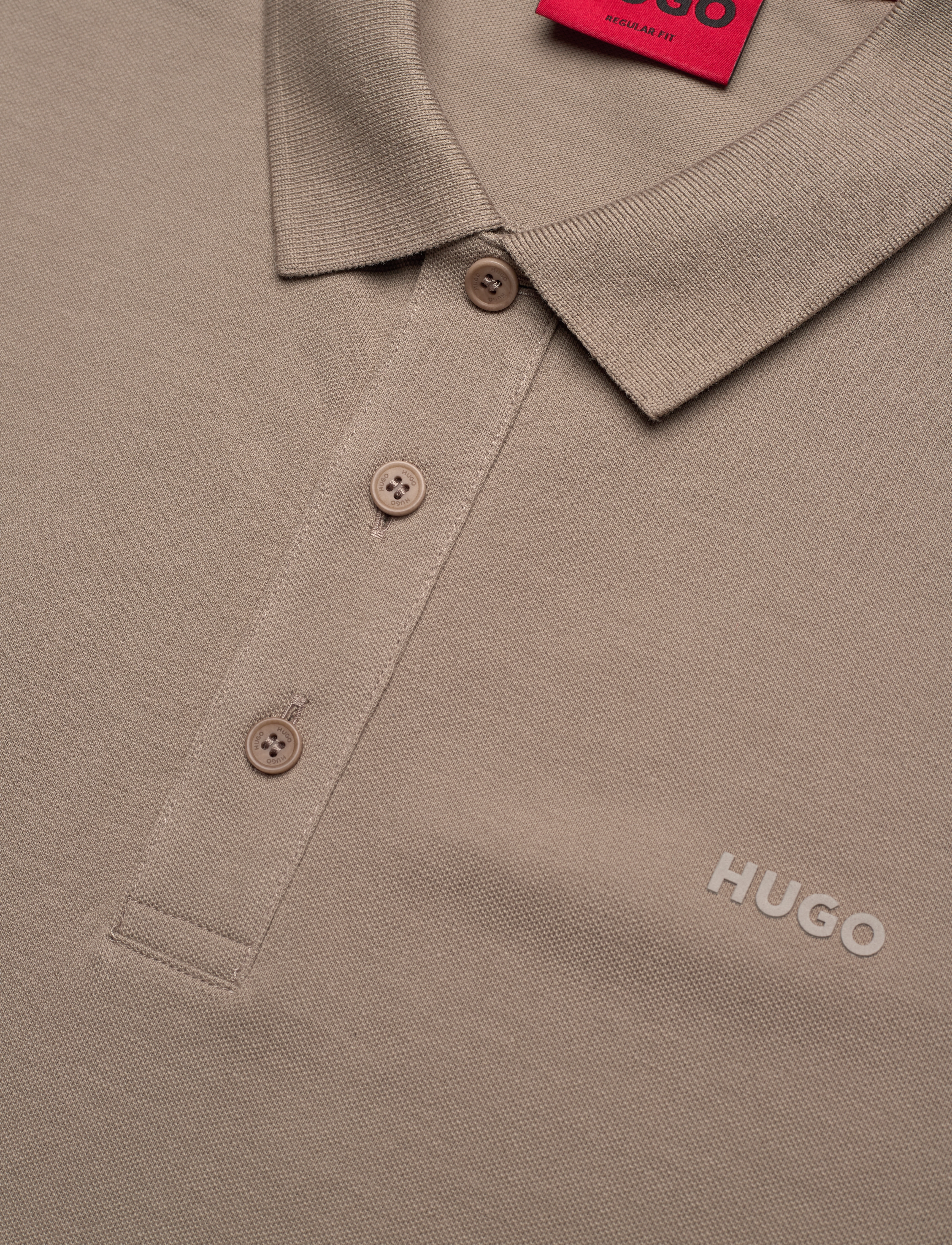 HUGO - Donos222 - kortärmade t-shirts - medium brown - 2