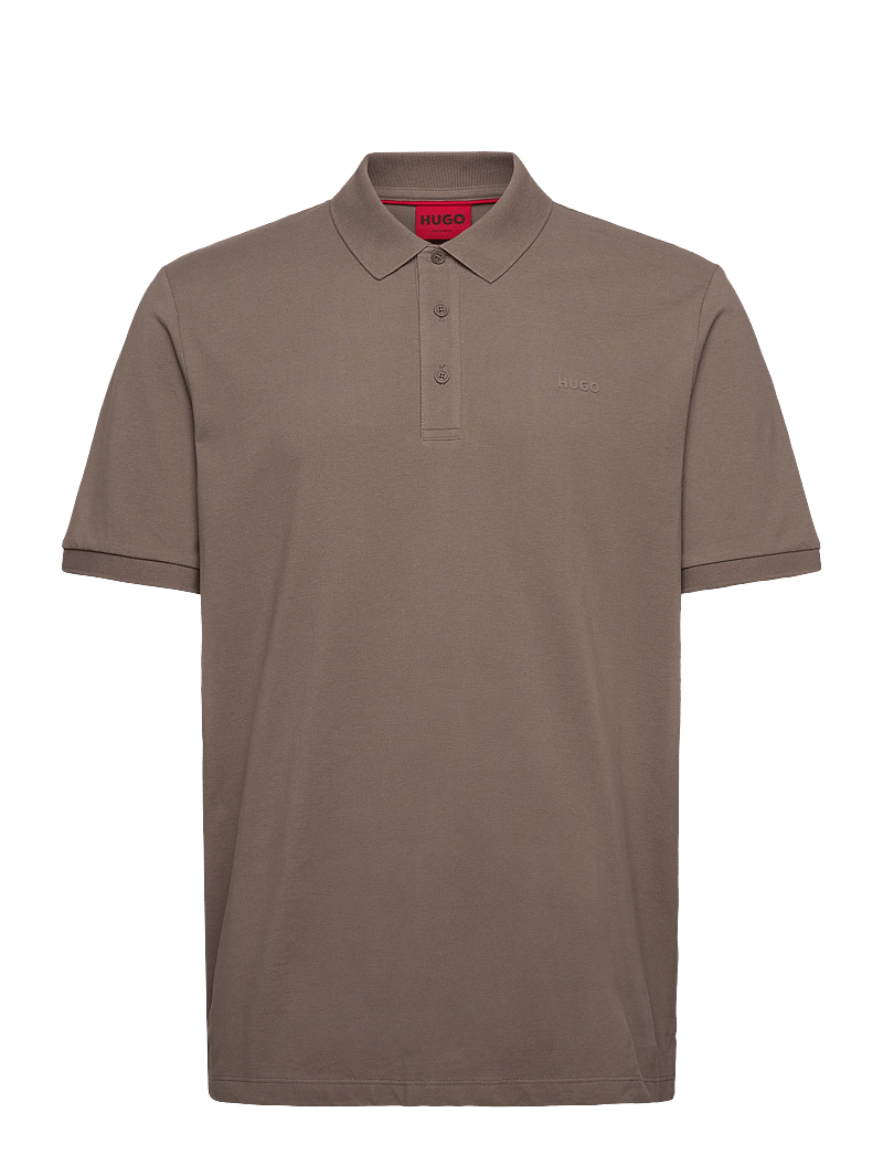 HUGO - Donos222 - lühikeste varrukatega polod - medium grey - 0