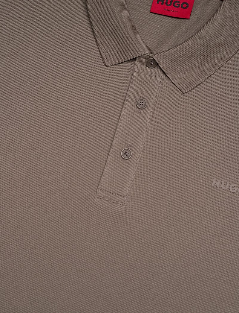 HUGO - Donos222 - lühikeste varrukatega polod - medium grey - 2