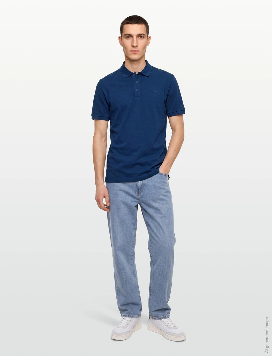 HUGO - Donos222 - kortærmede t-shirts - open blue - 0