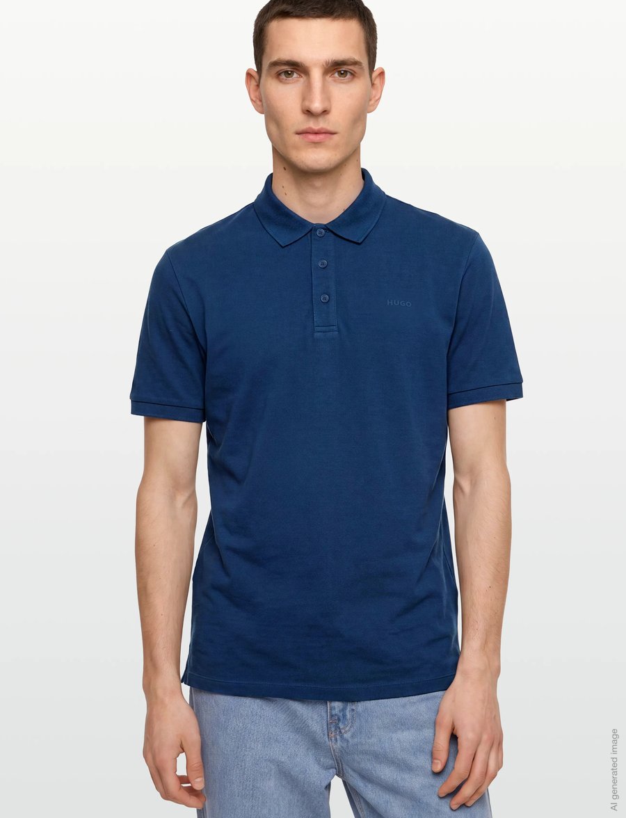 HUGO - Donos222 - kortærmede t-shirts - open blue - 3