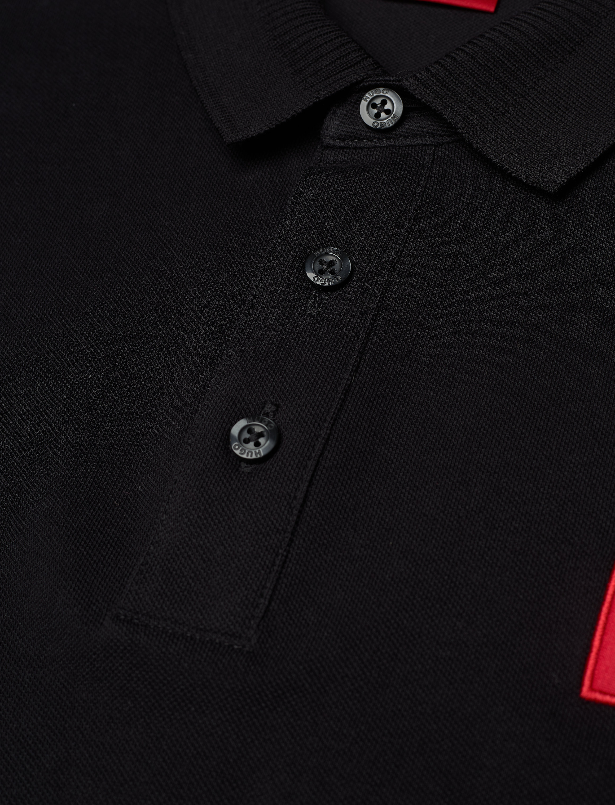 HUGO - Dereso222 - kortærmede poloer - black - 3