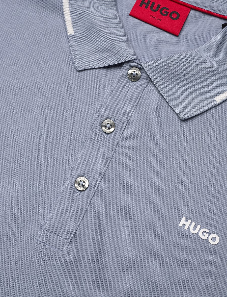 HUGO - Dinoso222 - kortærmede poloer - open blue - 5