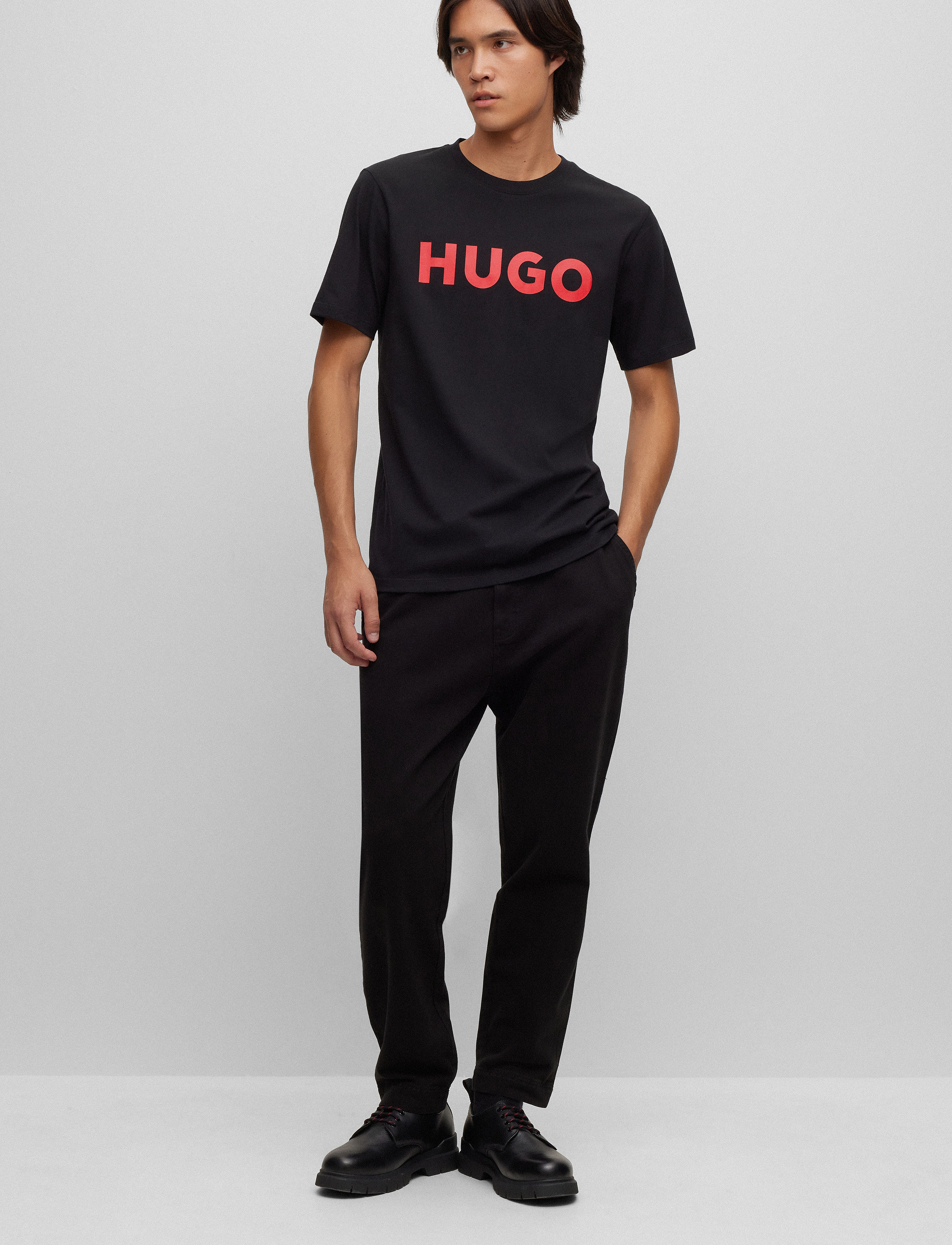 HUGO Dulivio - T-Shirts - BLACK / black