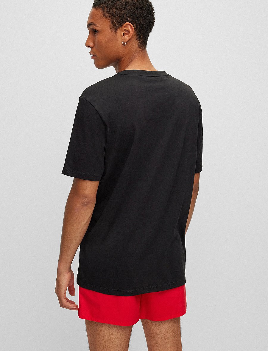 HUGO - Dulivio - kortærmede t-shirts - black - 5