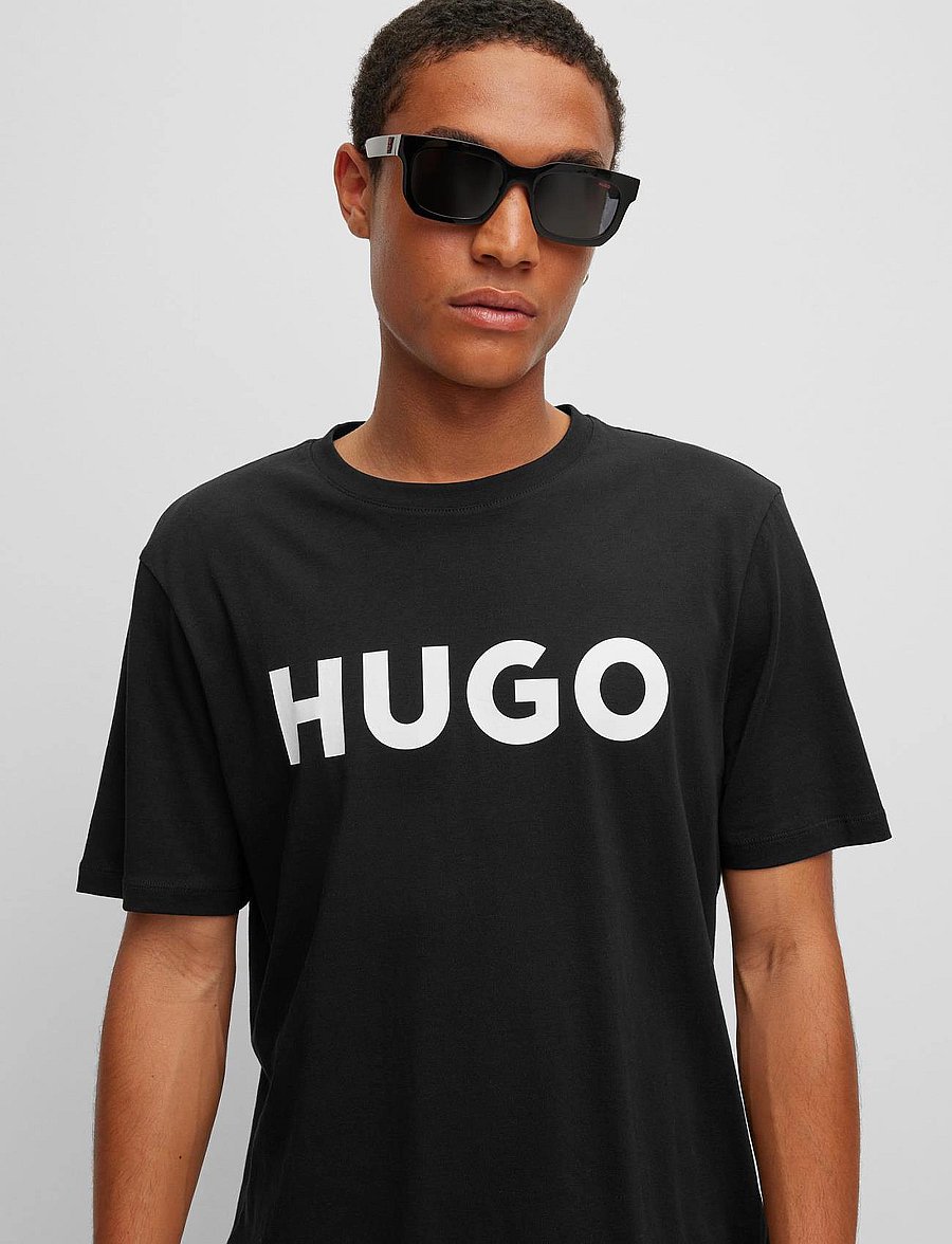 HUGO - Dulivio - kortärmade t-shirts - black - 3