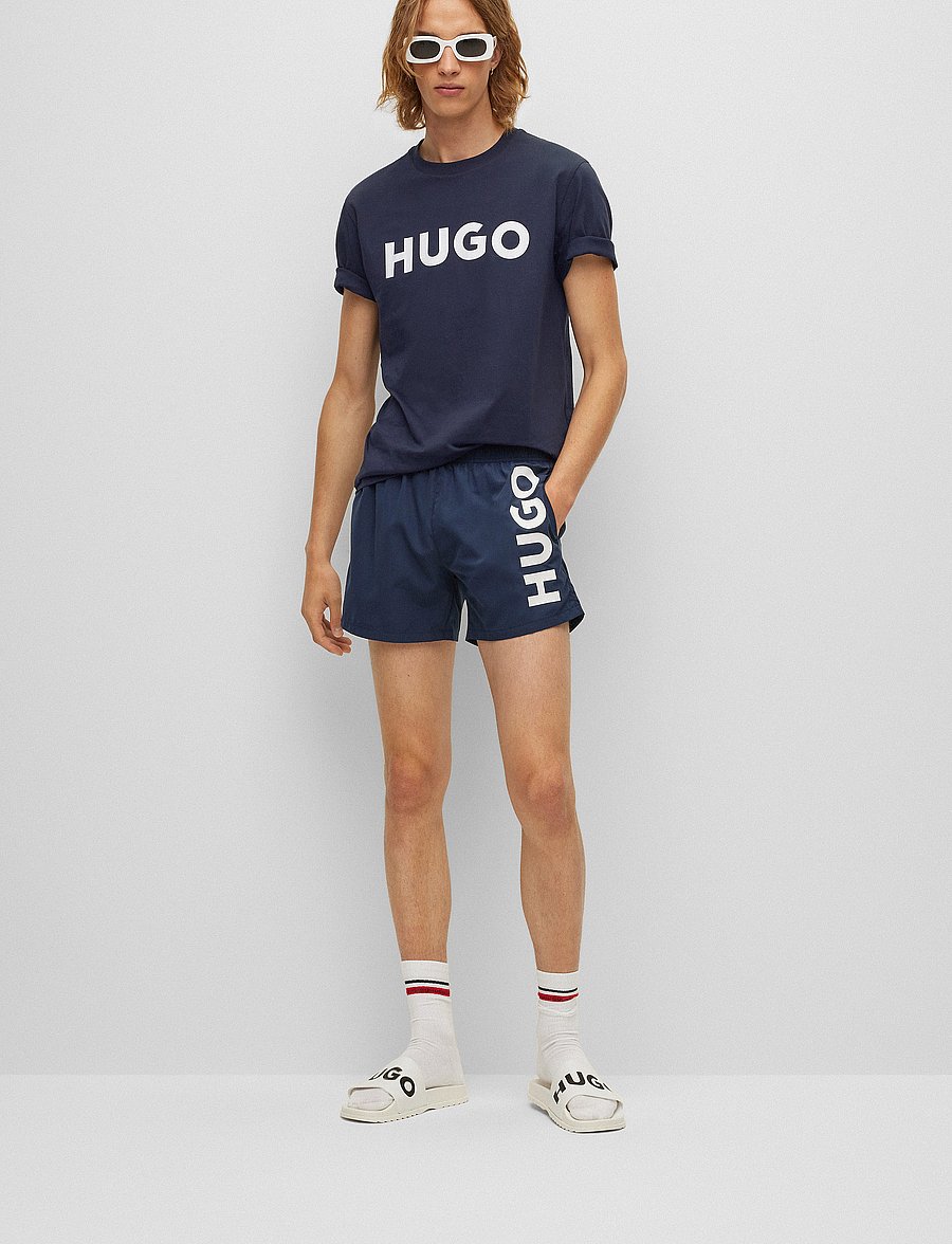 HUGO - Dulivio - kurzärmelige t-shirts - dark blue - 0